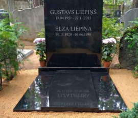 kapu piemineklis ar apmali Mežakapi