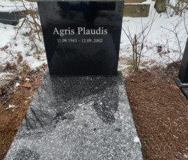 kapu piemineklis uz apmales Rīgā